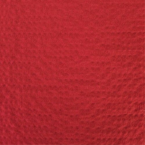 Vue d’ensemble du tissu seersucker de luxe bordeaux uni texturé