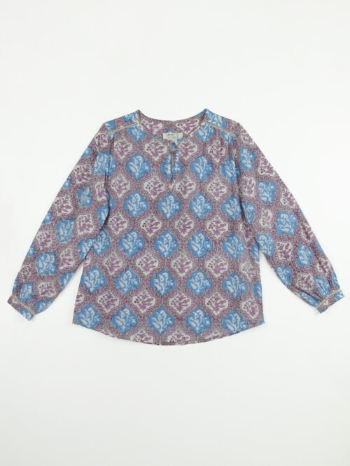 Patron blouse femme à plat de face