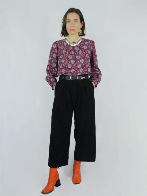 Manches longues bouffantes du patron blouse Ruby – cintrées aux poignets