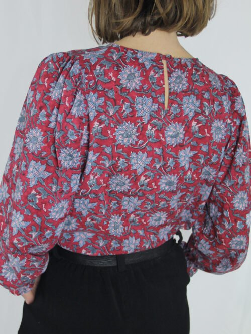 Blouse Ruby vue de dos – patron blouse femme à la coupe fluide