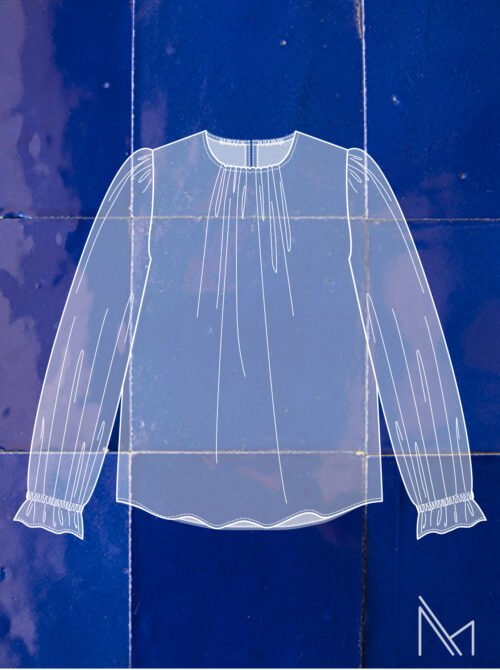 Illustration de notre patron blouse Ruby illustré