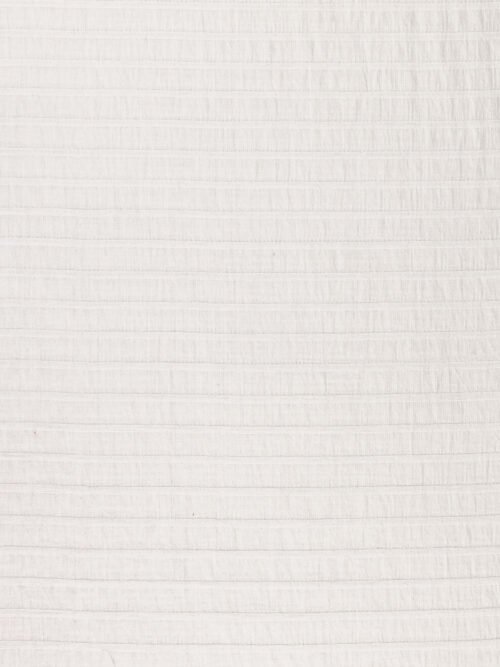 Jacquard voile de coton - rayures relief blanc cassé – Image 3