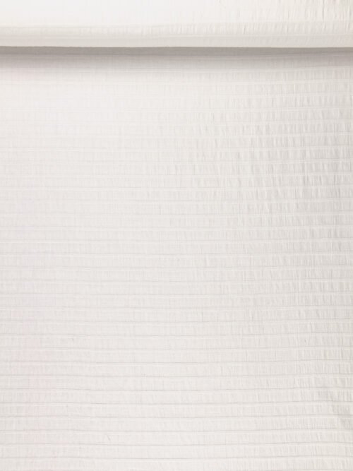 Jacquard voile de coton - rayures relief blanc cassé – Image 4