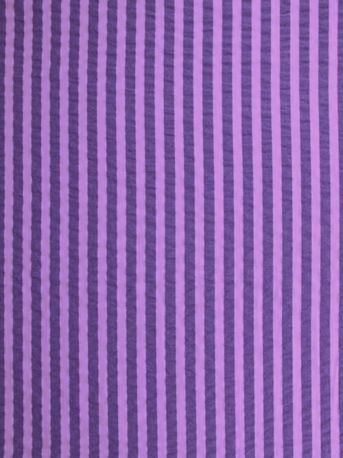 Seersucker - Rayures 1cm Violet – Image 4