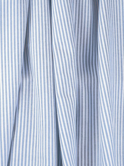 Chambray viscose- rayé Blanc Bleu – Image 3