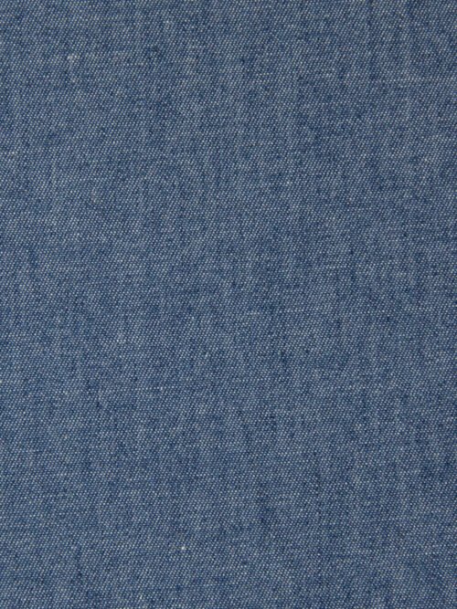 Chambray Uni coton - Bleu Denim Moyen