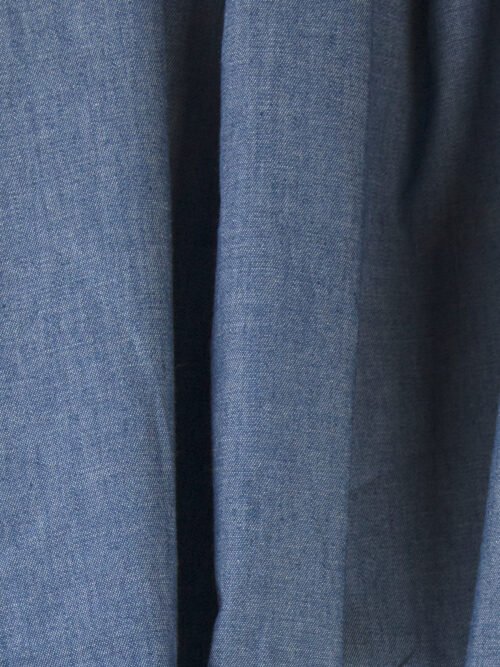 Chambray Uni coton - Bleu Denim Moyen – Image 3