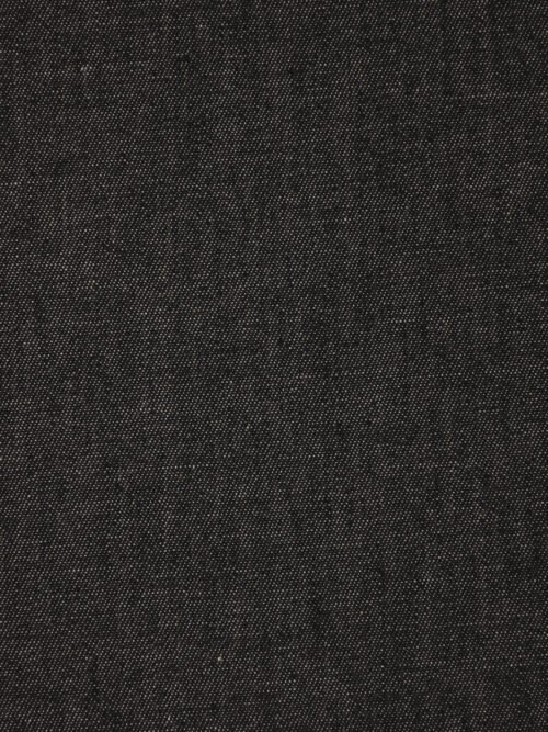 Chambray Uni coton - Noir