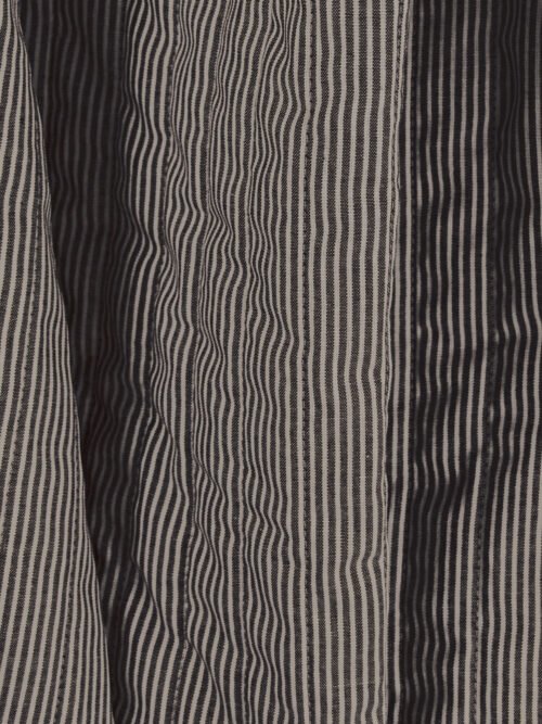 Matelassé rayures 2mm - Noir Beige – Image 4