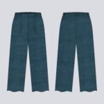 Tissu seersucker bleu – box couture pantalon Nomad
