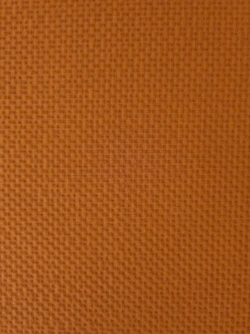 Vue d’ensemble du tissu seersucker de luxe camel