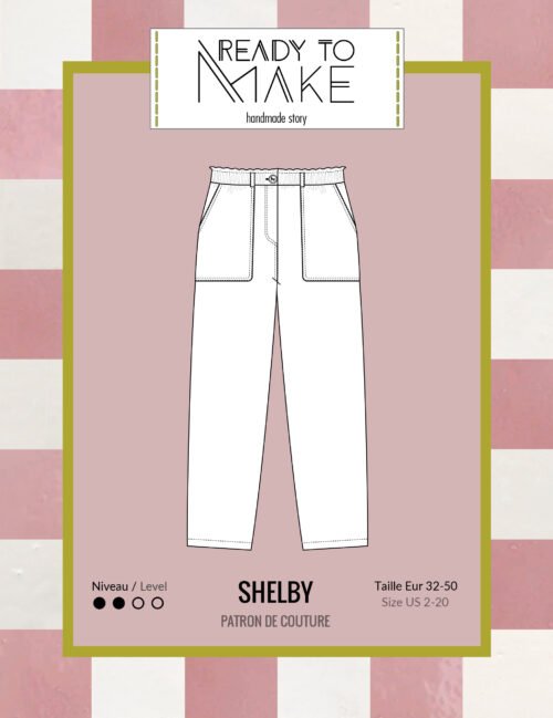 Pochette du patron couture pantalon femme Shelby – version papier