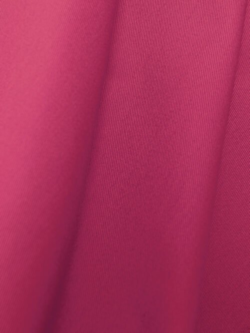 Pantalon cousu en gabardine Rose Fuchsia – coupe nette et impact visuel