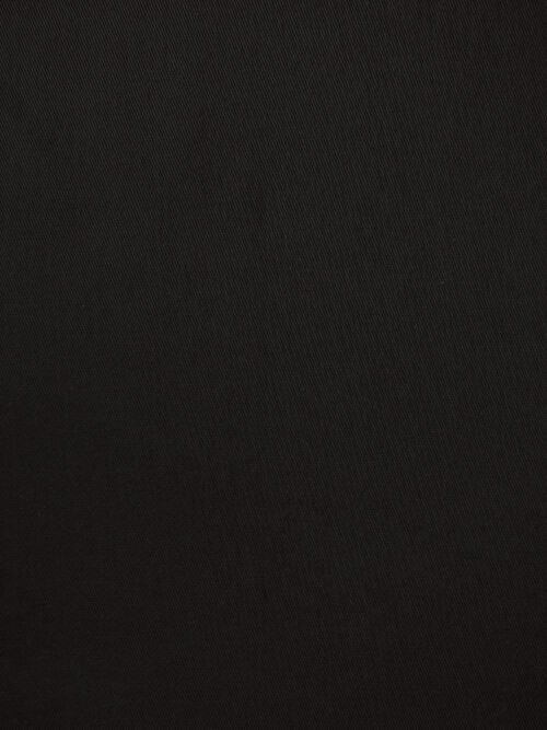 Gabardine coton Noir Charbon 150 cm – tissu couture structuré
