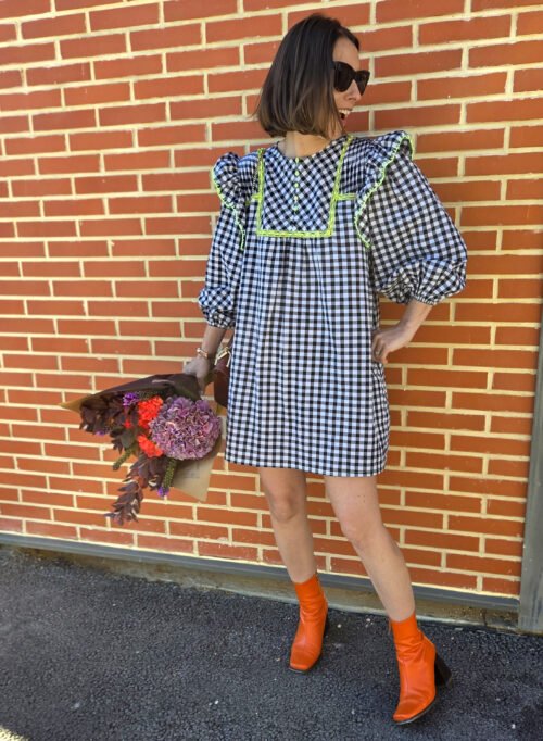 Blouse Maggie au plastron délicat — patron blouse femme bohème